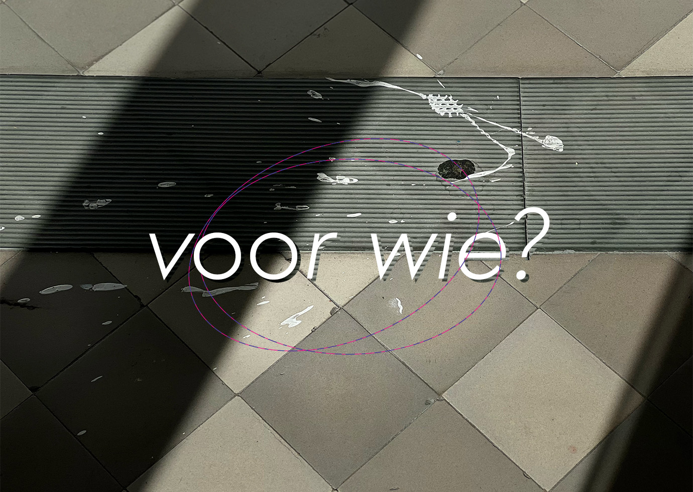 voor wie? Titelbeeld voor wie?